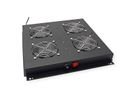 ROLINE Unité de ventilation 4 ventilateurs, thermostat, noir