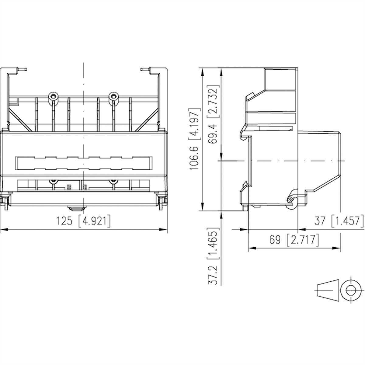 METZ CONNECT Adaptateur pour rail DIN