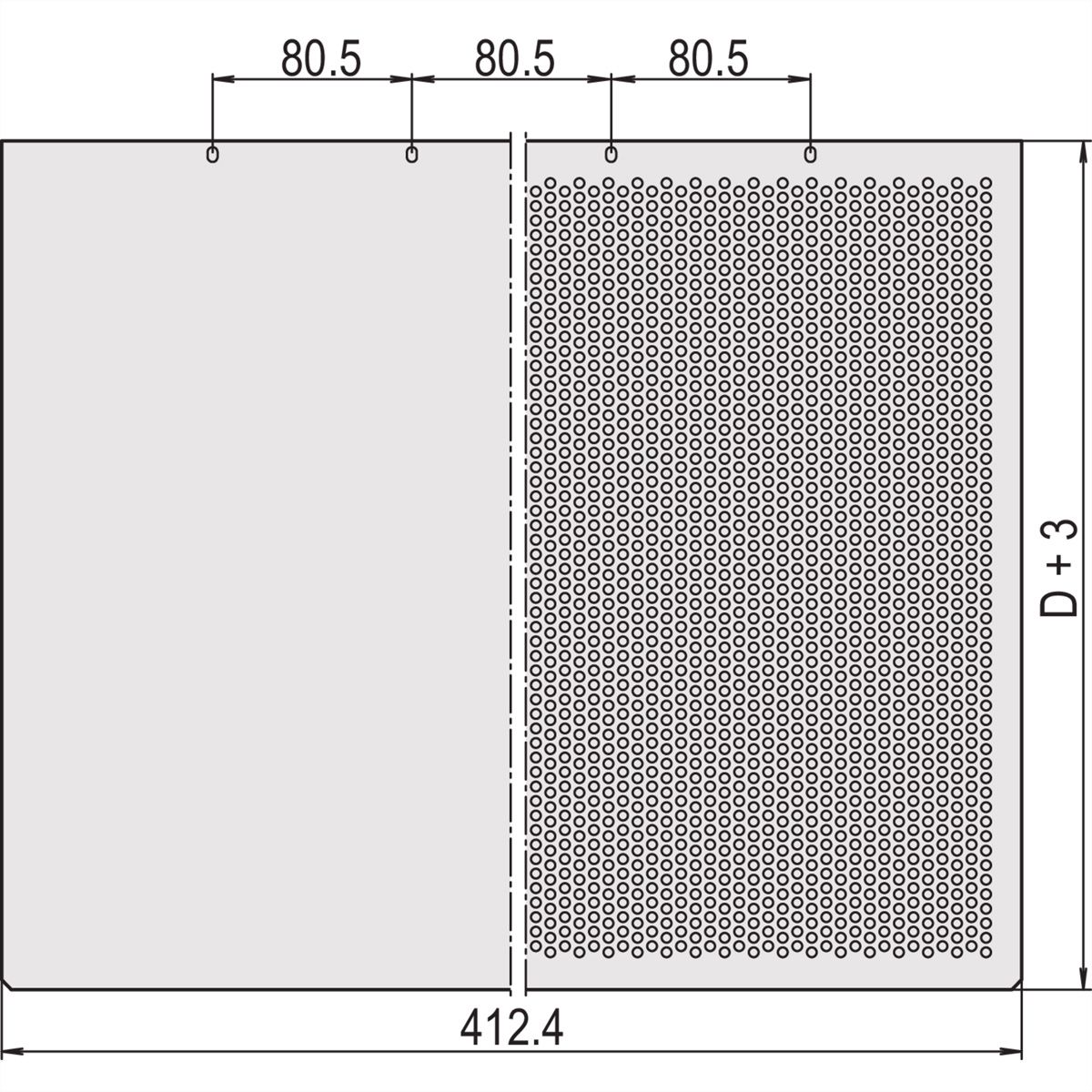 Plaque de recouvrement MultipacPRO SCHROFF, lisse, profondeur 220 mm