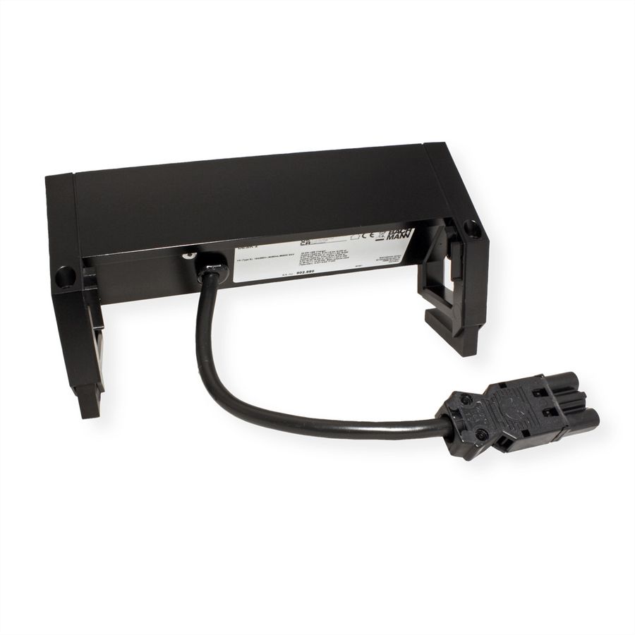 BACHMANN DESK 2 Bloc multiprise 2x UTE, 1x USB A&C 22W, noir, 0,2 m