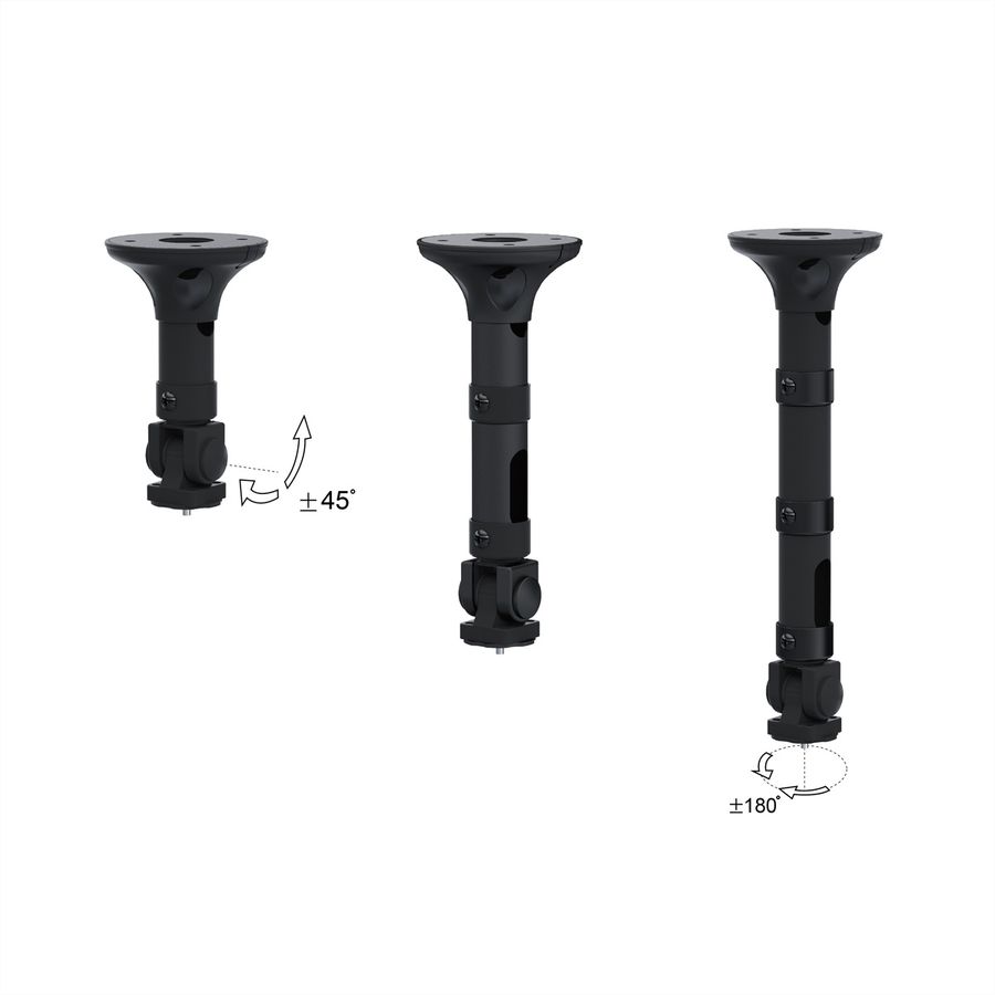 ROLINE Support projecteur sous plafond, réglable, jusqu'à 3 kg