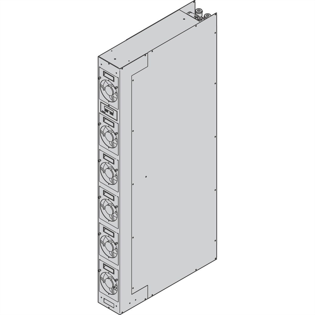 SCHROFF Varistar SHX 30 In-Row Cooler, échangeur thermique air/liquide, 2 PSUs, Top/Bottom Feed