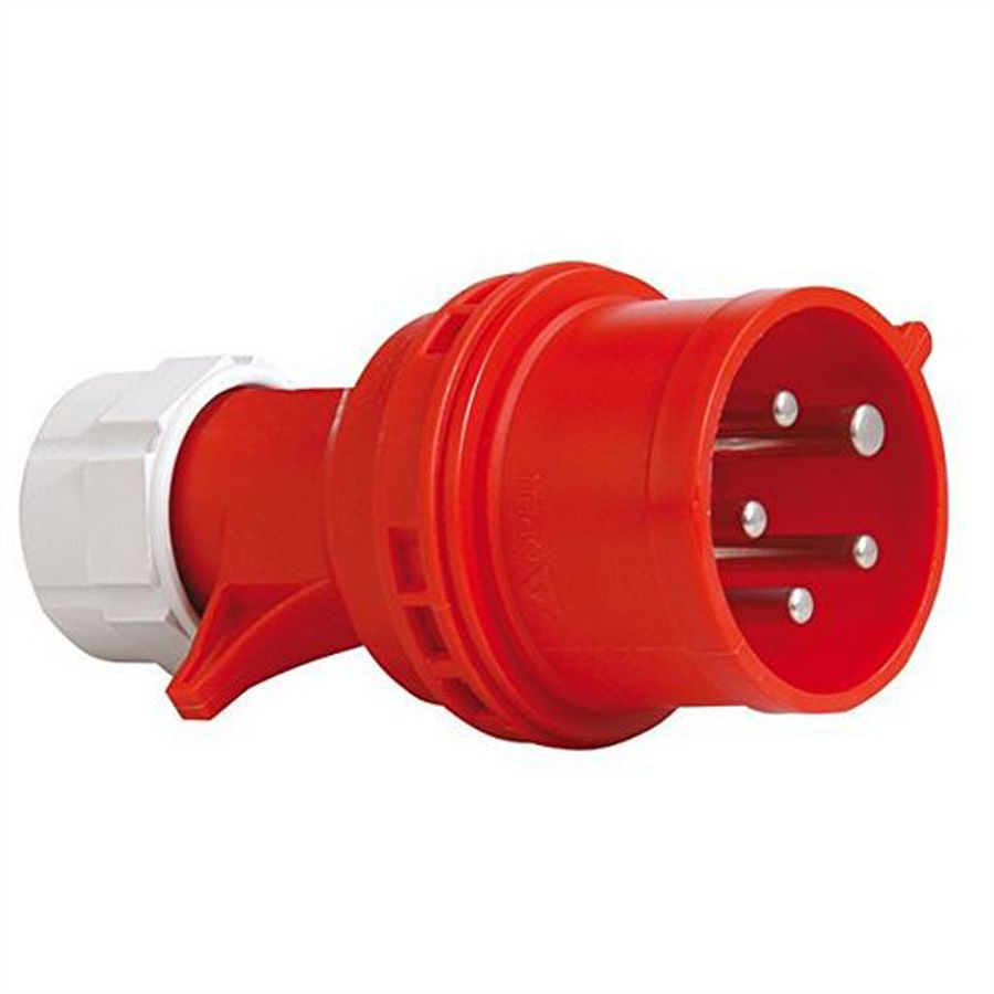 BACHMANN IT PDU ALU 1U 12xC19 6x interrupteur de protection de ligne CEE 3L+N+PE 32A rouge