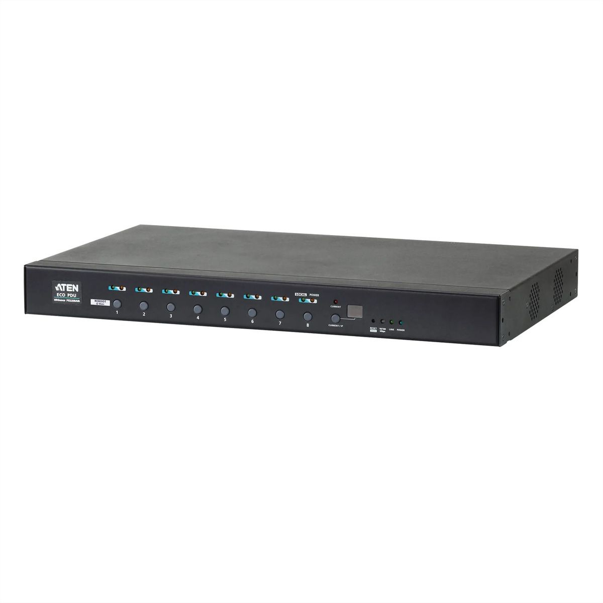 ATEN  PE6208AV Unité PDU 1U éco à 8 prises de sortie, 8xC13 16A