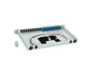 TELEGÄRTNER BASIS eco Panneau FO avec coupleurs et pigtails, 12x SC Duplex, bleu, OS2 PC, Grade C