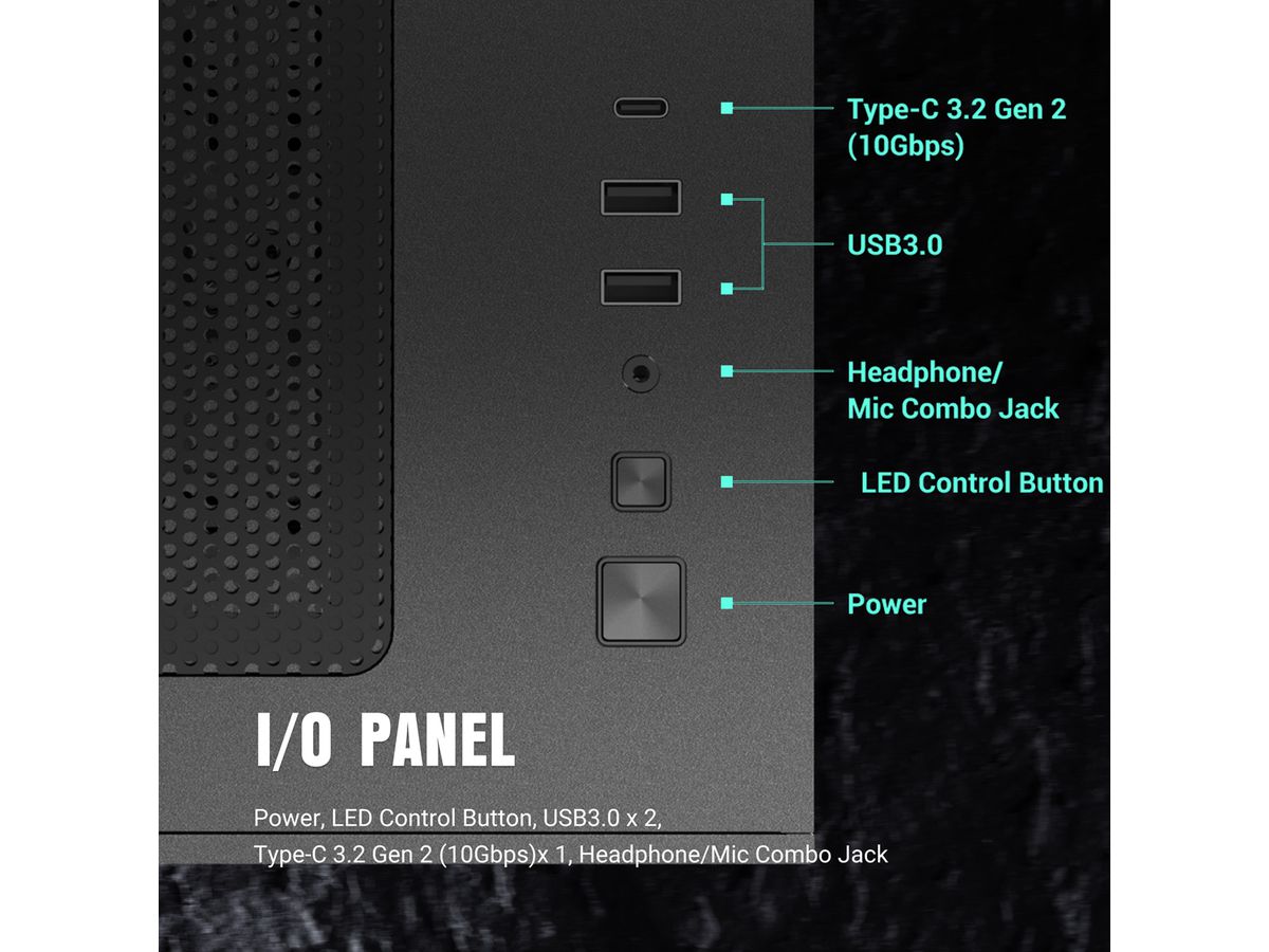 ANTEC CX60M ARGB Boîtier PC Mini Tour Micro-ATX, noir