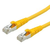 Cordon Cat.6A (Class EA) FTP AWG26, jaune, 0,3 m