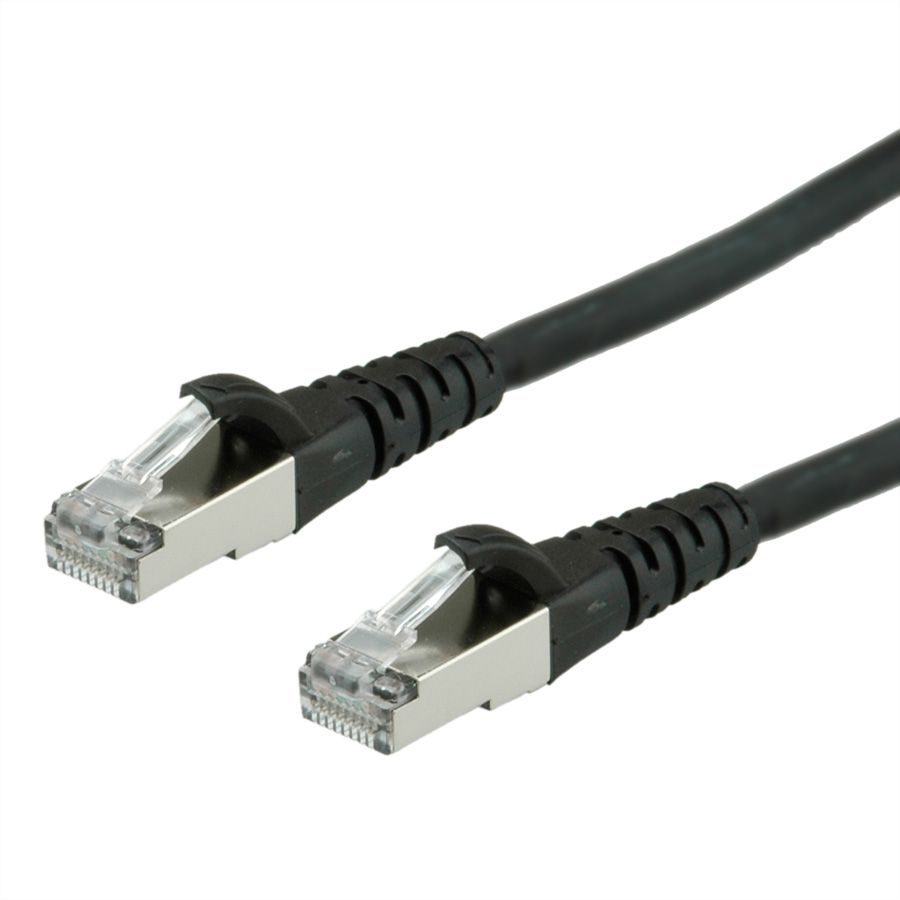 Cordon Cat.6A (Class EA) FTP AWG26, noir, 1 m
