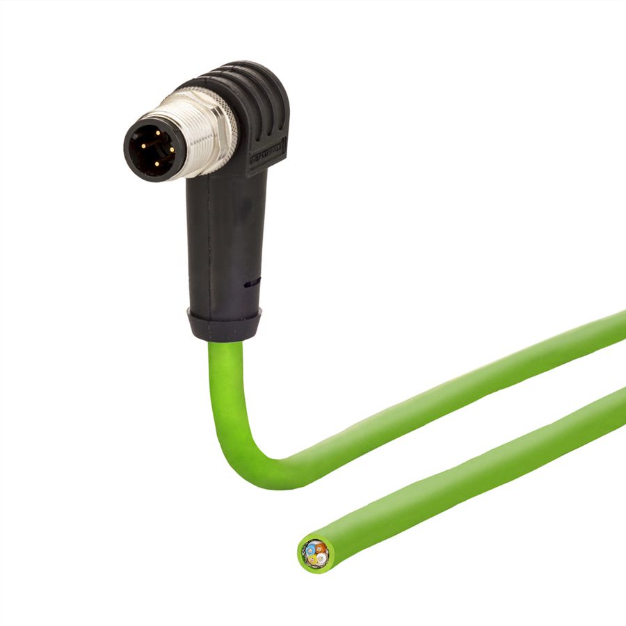 METZ CONNECT Câble Ethernet industriel M12, codage D, 5 m