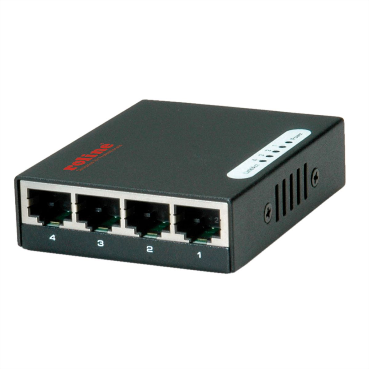 ROLINE Switch Gigabit Ethernet, Pocket, 4 ports