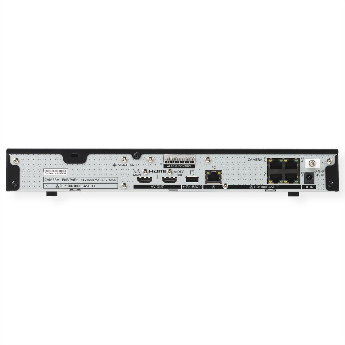 i-PRO WJ-NU101KG NVR Enregistreur vidéo en réseau 4-CH, 4x PoE