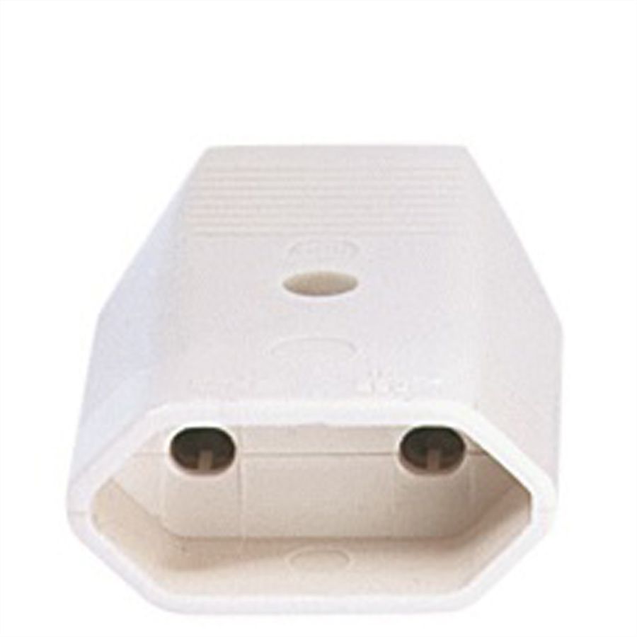 BACHMANN Prise femelle plate Euro 2,5A/250VAC, blanc