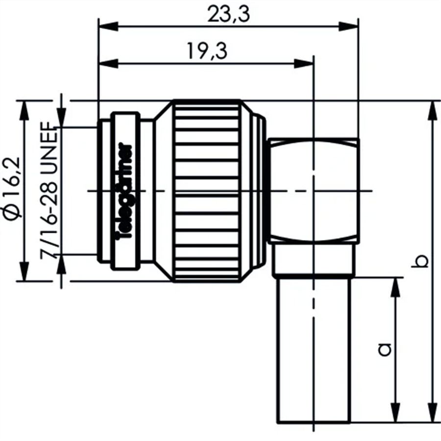 TELEGÄRTNER Connecteur TNC coudé 50 Ohm, pour RG-58C/U Professionnel