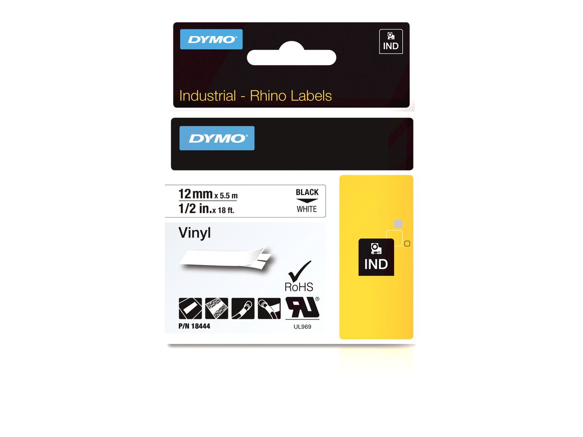 DYMO Étiquettes en vinyle IND
