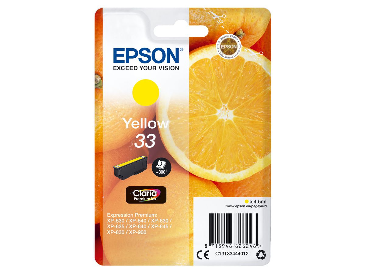 Epson Oranges Cartouche " " - Encre Claria Premium J