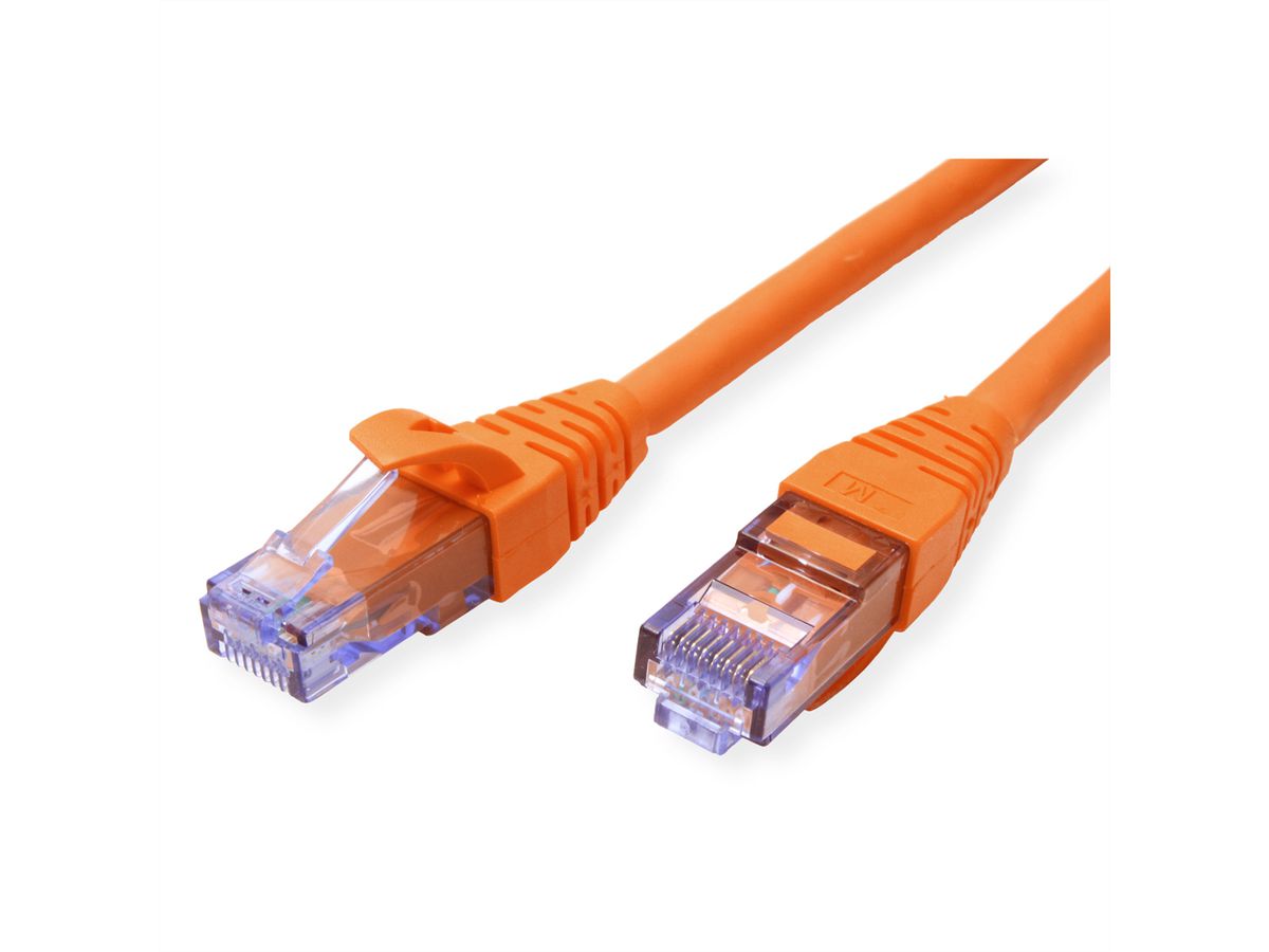 Cordon ROLINE UTP Cat.6A / 10 Gigabit, Component Level, LSOH, orange, 7,5 m