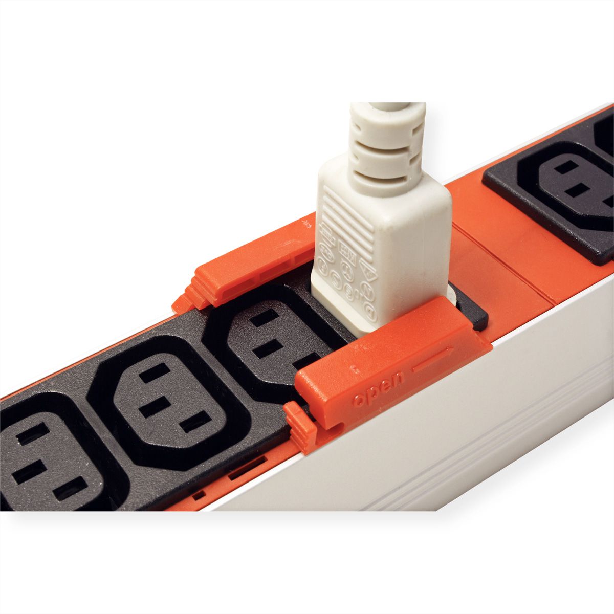 BACHMANN Languettes de verrouillage C13 doubles, rouge, pour C13, rouge