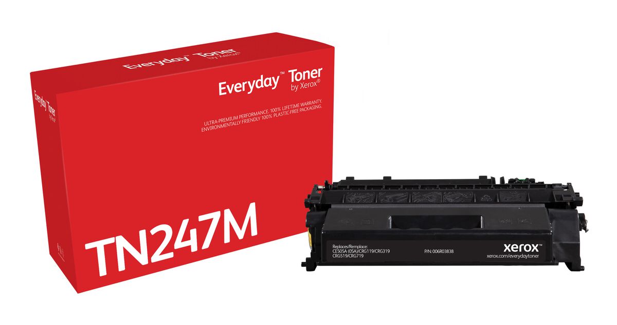 Everyday Toner Noir ™ de Xerox compatible avec HP 05A (CE505A/ CRG-119/ GPR-41), Capacité standard
