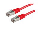 Cordon ROLINE Cat.5e (Classe D) S/FTP AWG26, rouge, 3 m