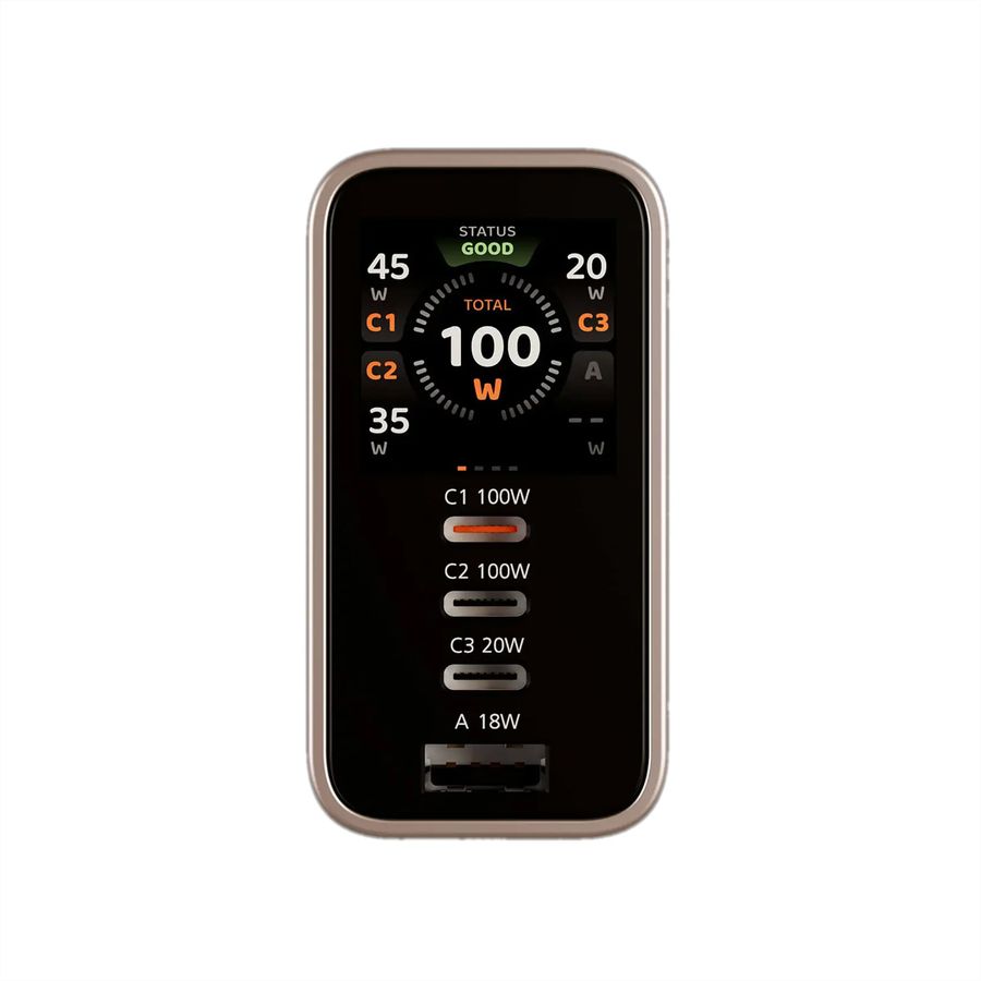 ATEN UP5100 Chargeur intelligent à 4 ports de 100 W avec écran