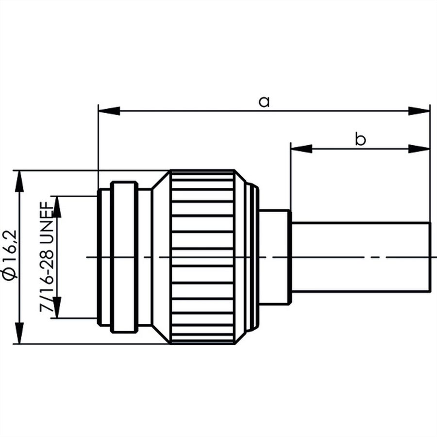 TELEGÄRTNER Connecteur à sertir TNC 50 ohms pour RG-316/U