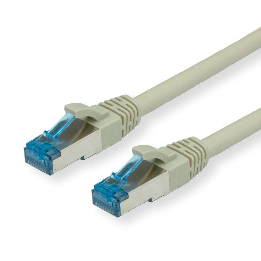Cordon VALUE Cat.6A (Classe EA) / 10 Gigabit S/FTP, LSOH, gris, 2 m
