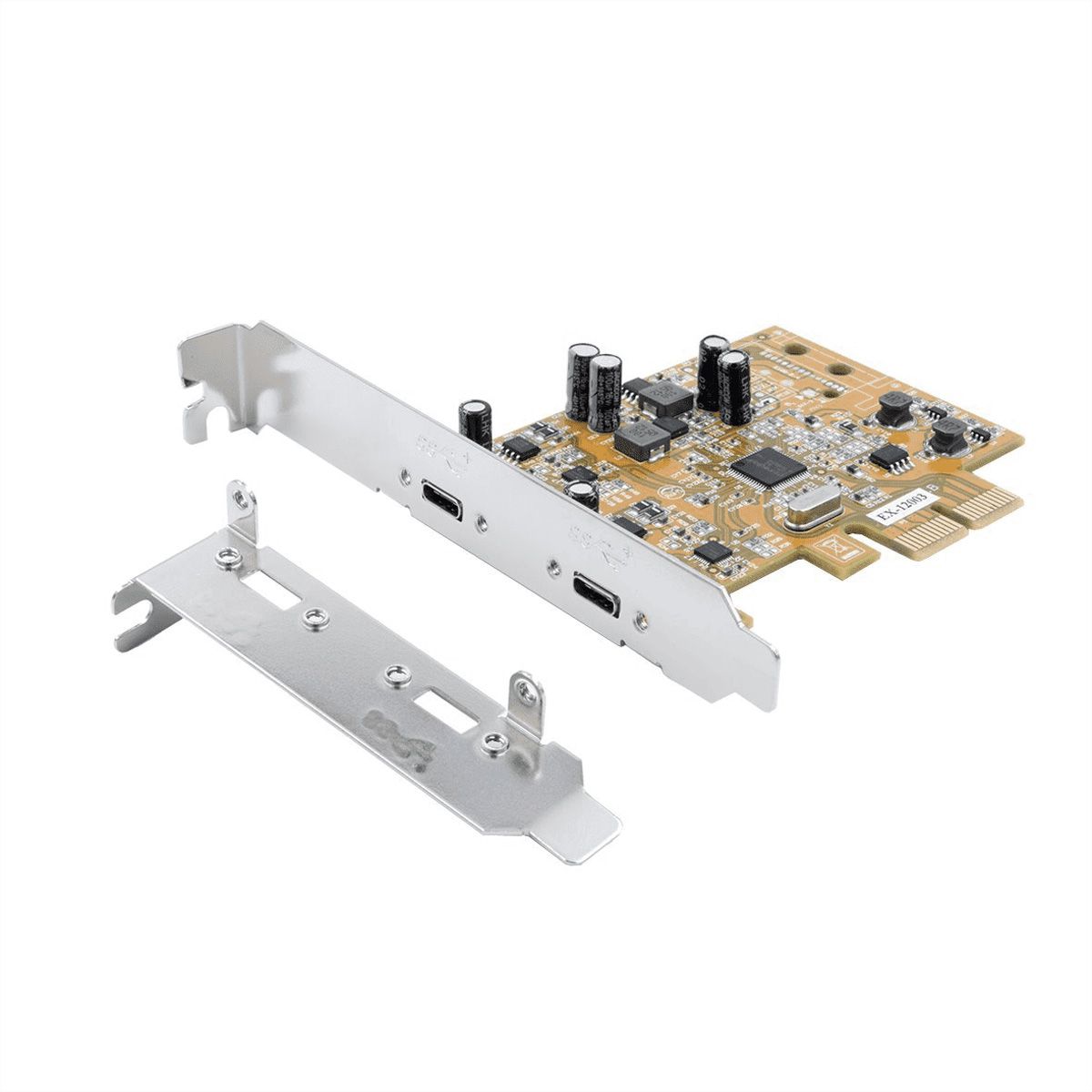 EXSYS EX-12003 Carte USB 3.2 Gen2 PCIe, 2 ports type C