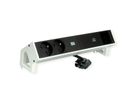 BACHMANN DESK2 2xUTE 1xUSB C 60W 1xCM 0,2m GST18 RAL9010