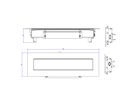 BACHMANN TOP FRAME Sym de table octuple RAL9006 boîtier sw