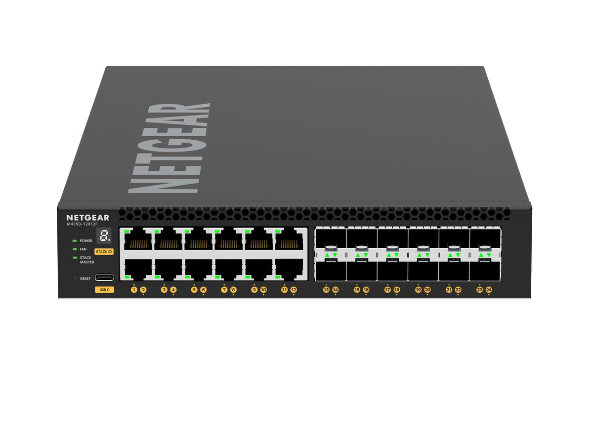 NETGEAR M4350-12X12F Géré L3 10G Ethernet (100/1000/10000) 1U Noir