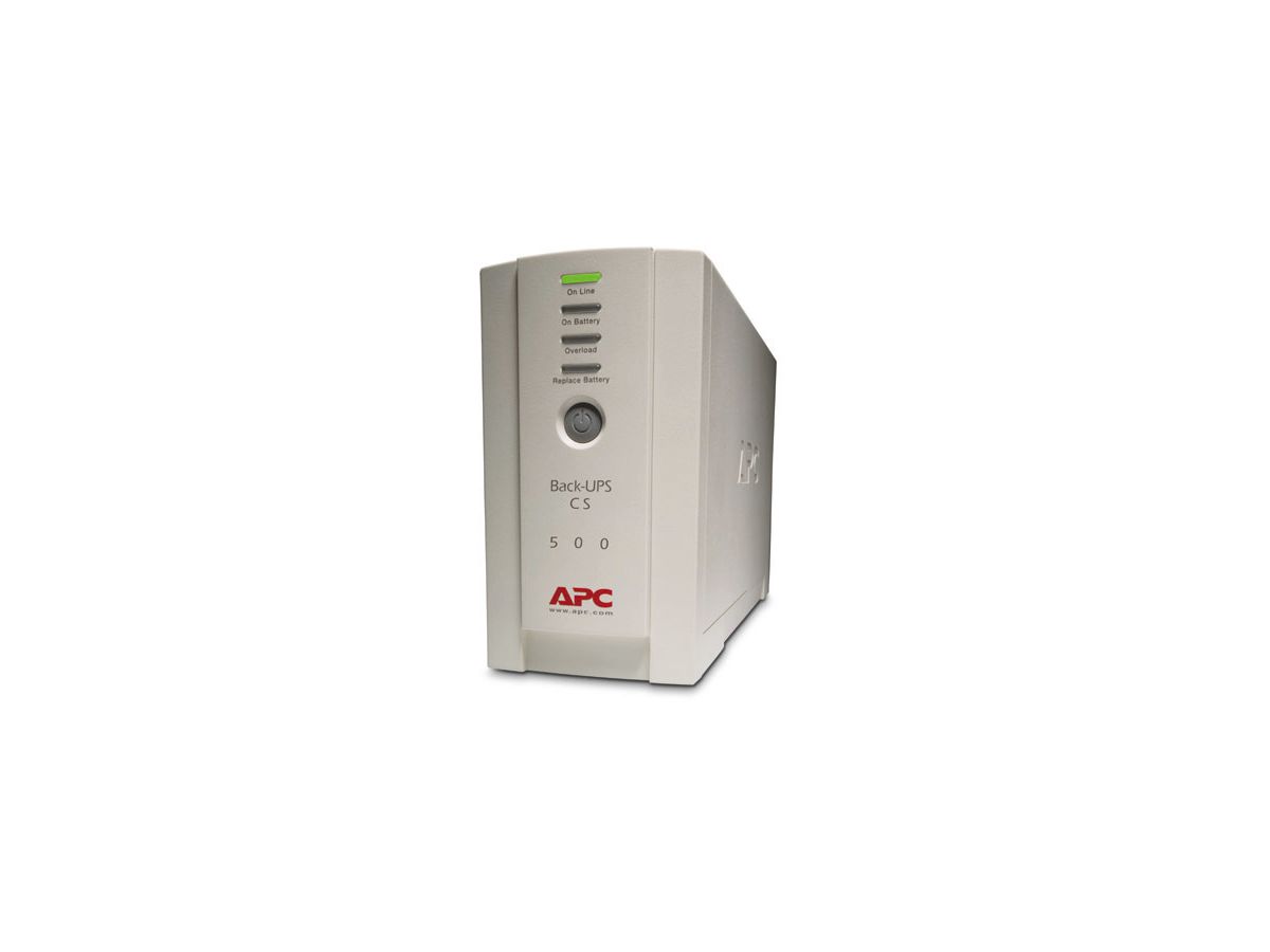 APC Back-UPS Veille 500VA 4sortie(s) CA Tour Beige alimentation d'énergie non interruptible