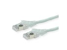 Cordon DÄTWYLER Cat.6A (Classe EA) S/FTP, CU 7702 flex LSOH, AMP v2, croisé, gris, 1 m