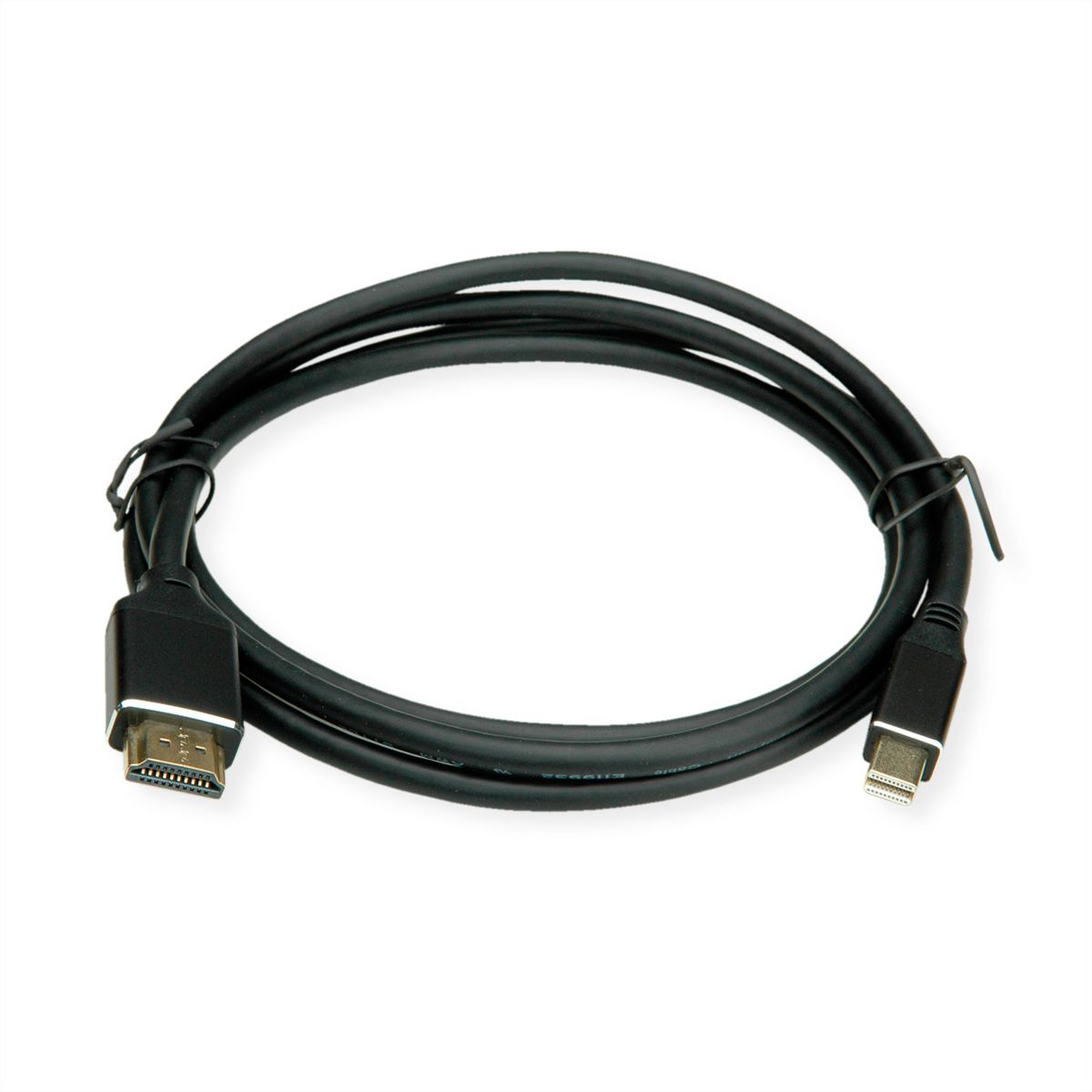 BACHMANN Mini DisplayPort vers HDMI 1,5m S.1 Mini DP S.2 HDMI, Mesure p.Ph.3mH05VV-F 5G2,5 CEE3x16A Lan