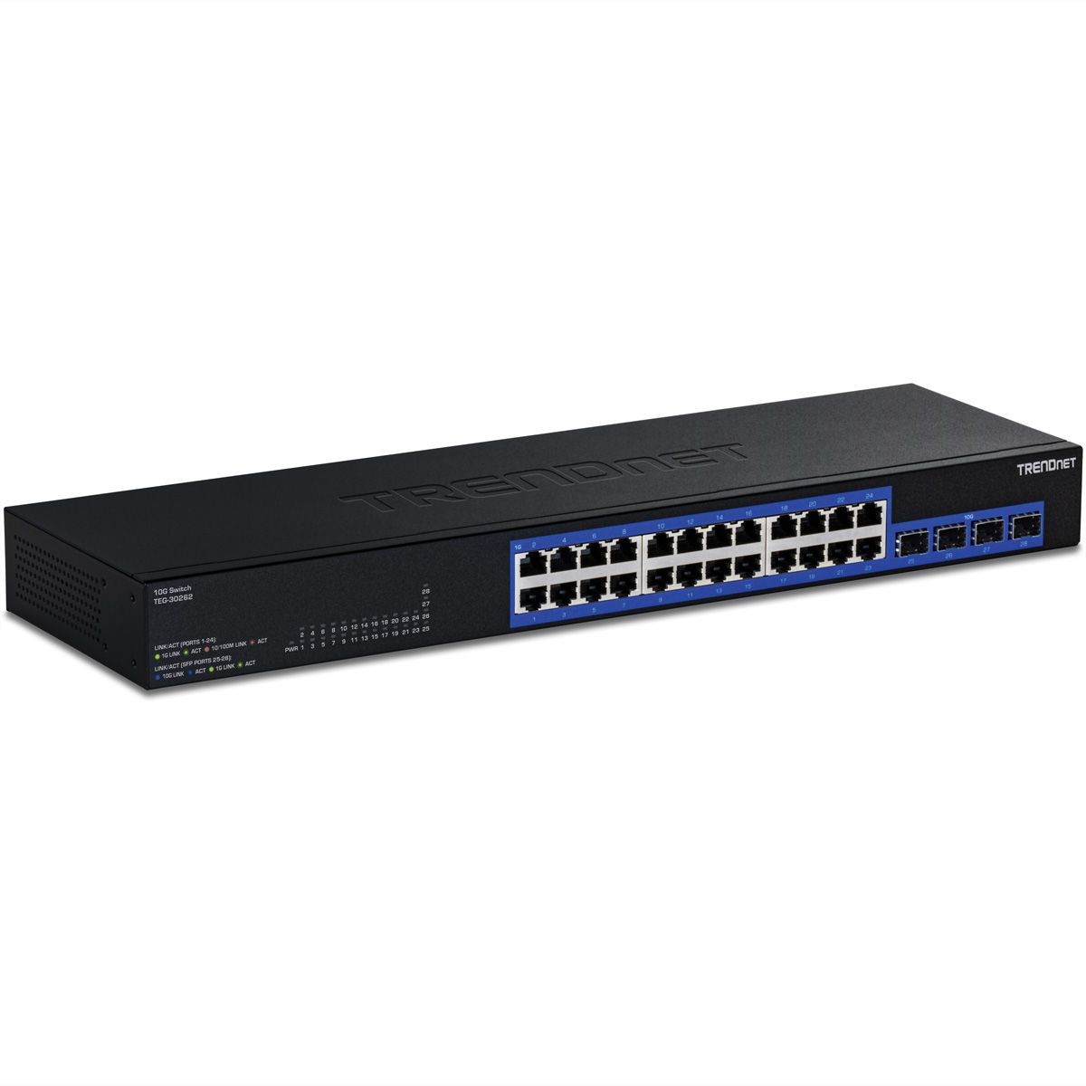 TRENDnet TEG-30262 Switch Gigabit à 28 ports avec 4 logements SFP+ 10G