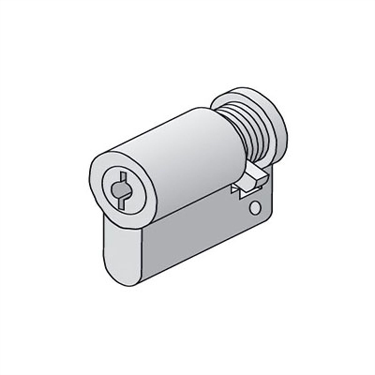 Demi-cylindre profilé à fermeture identique EK 333 , Cylindre de fermeture pour armoire 19"