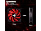 Xilence XPF120.R.PWM 120mm PWM Ventilateur de boîtier, 4PIN