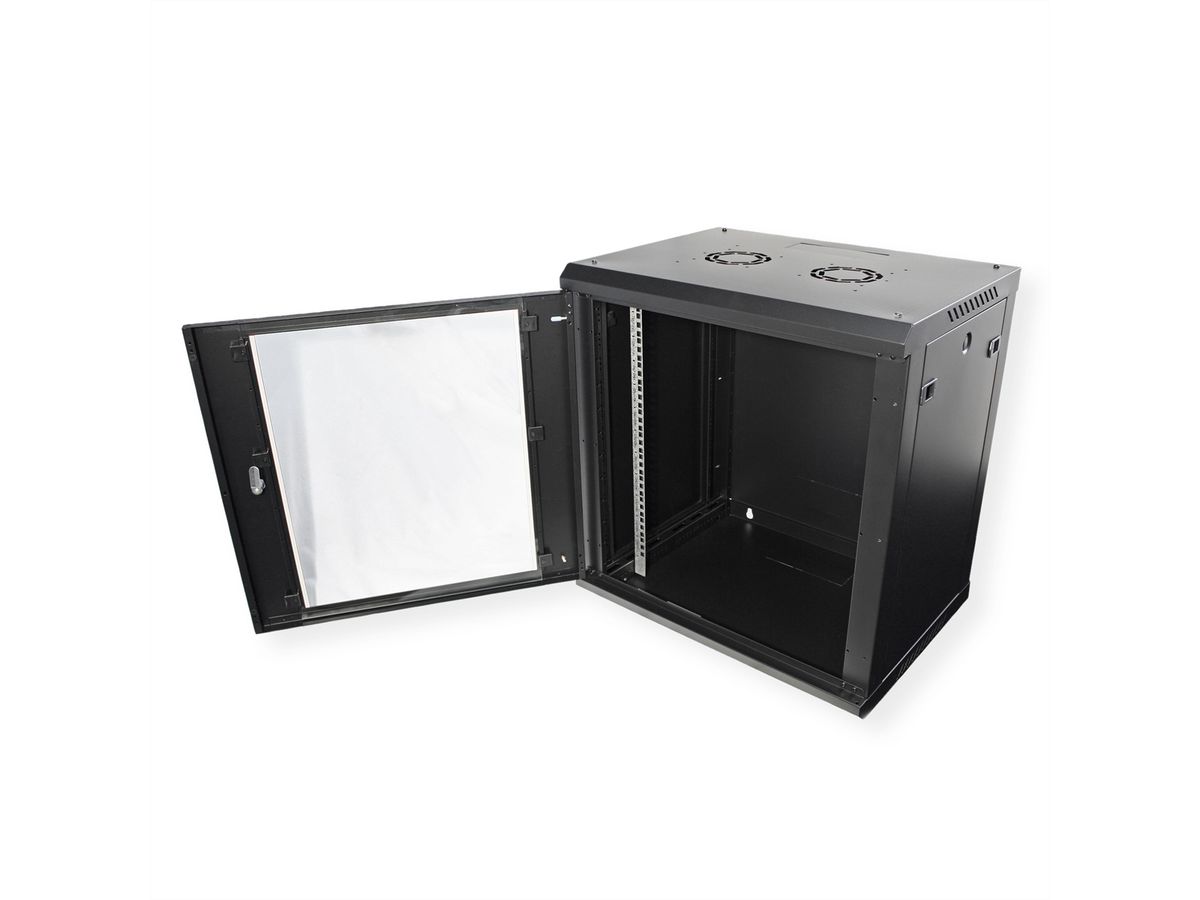 ROLINE 19" Boîtier mural Basic Plus 12U, 600x450 LxP noir