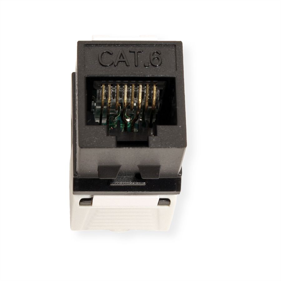 ROLINE Keystone Cat.6 (Classe E) , non blindé, sans outil, SLIM, noir