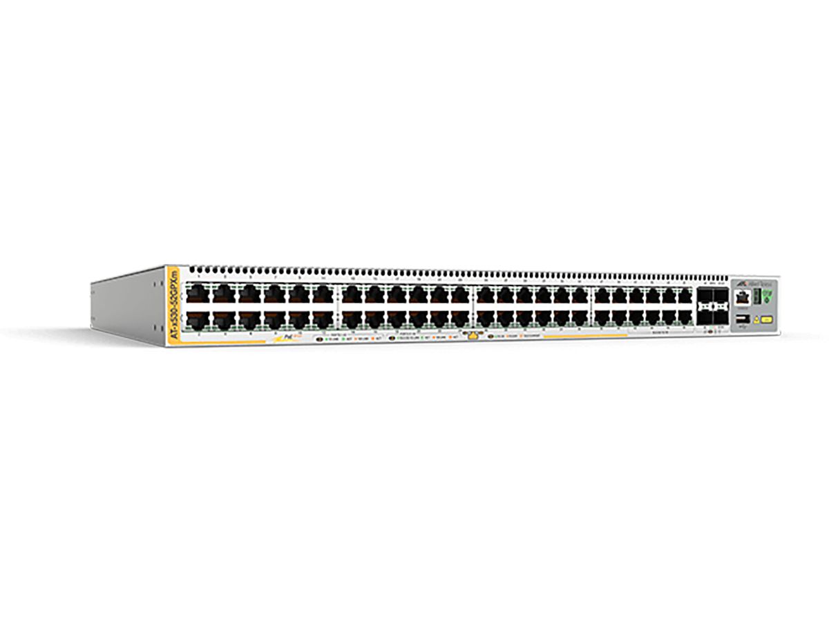 Allied Telesis x530-52GPXm Géré L3 Gigabit Ethernet (10/100/1000) Connexion Ethernet, supportant l'alimentation via ce port (PoE) Gris