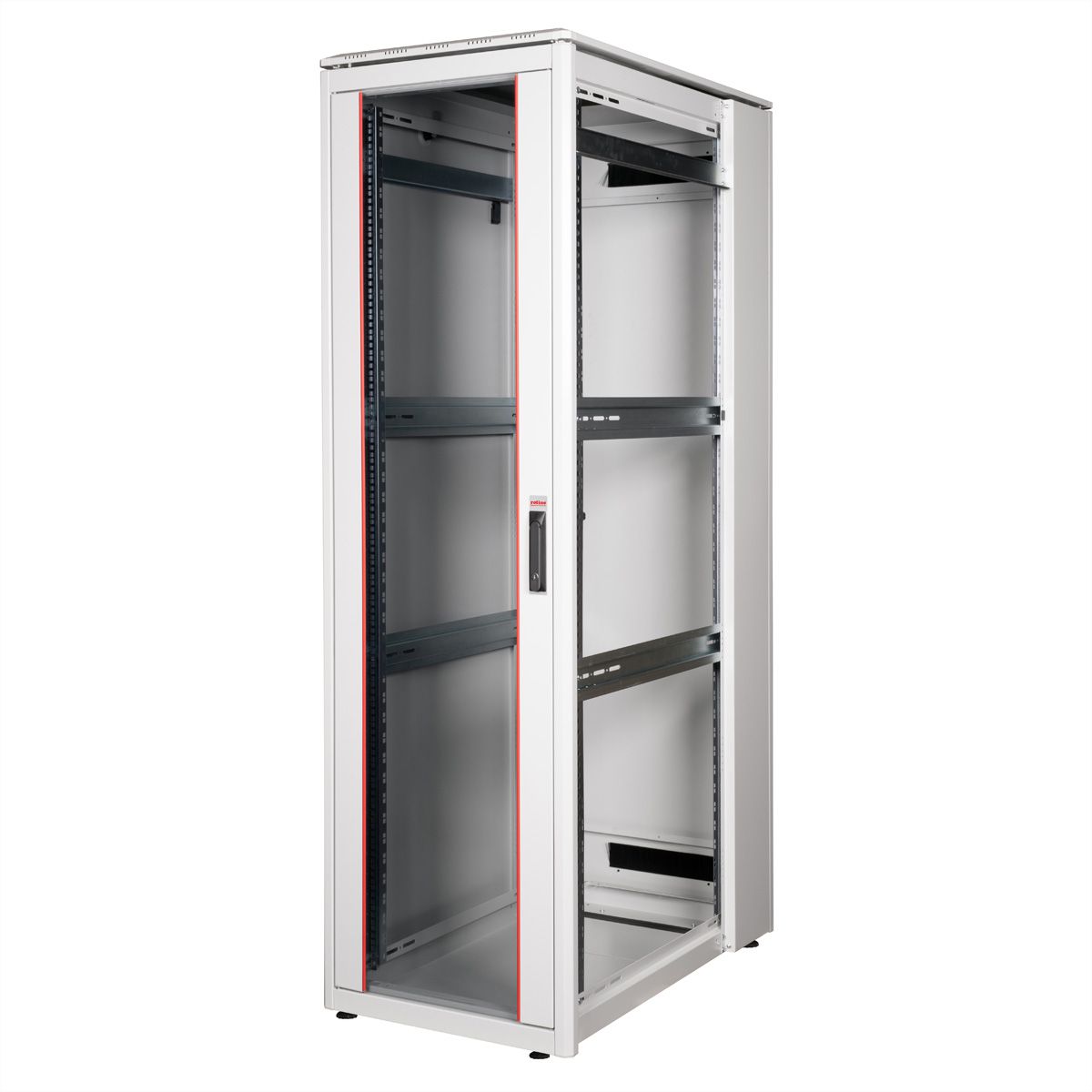 ROLINE 19" Baie réseau Pro 42U, 600x1000 LxP Porte verre gris