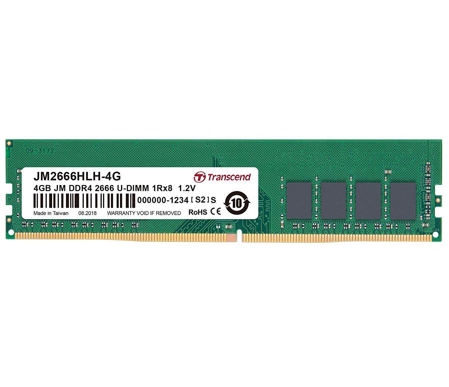 Transcend JM2666HLH-4G module de mémoire 4 Go 1 x 4 Go DDR4 2666 MHz