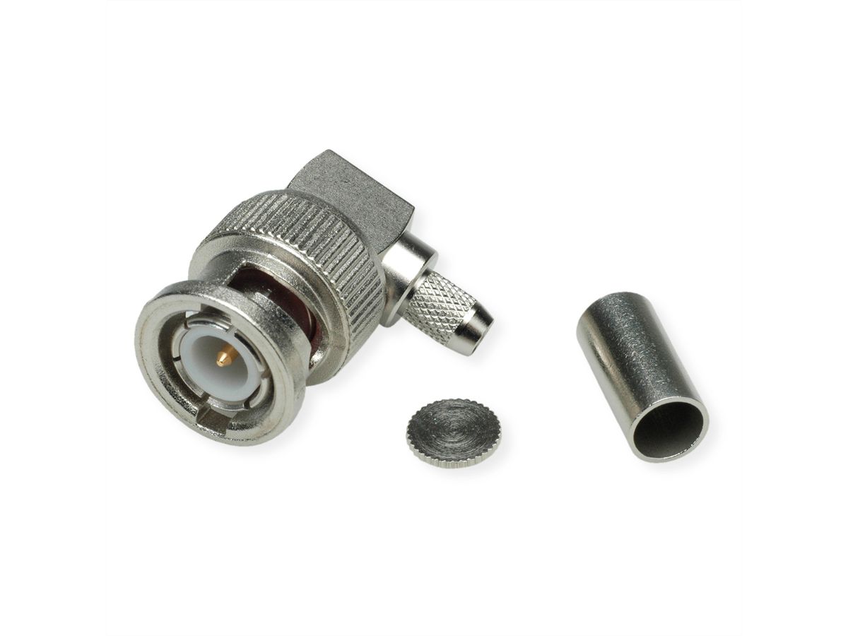TELEGÄRTNER Connecteur BNC coudé 50 Ohm pour RG-58C/U
