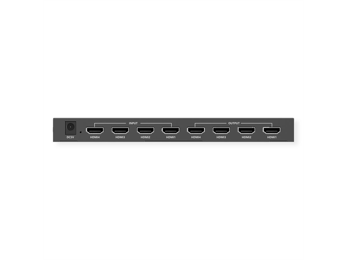 VALUE Switch Matriciel HDMI 4K, 4 x 4, avec télécommande