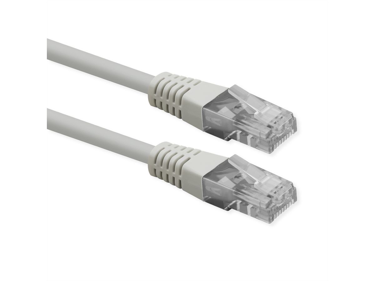 ROLINE Cordon Cat.6 (Classe E), UTP, PoE, blanc, 0,5 m