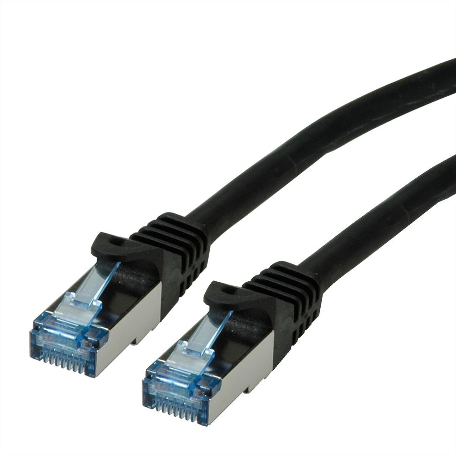 Cordon ROLINE S/FTP(PiMF) Cat.6A / 10 Gigabit, LSOH, Component Level, noir, 3 m