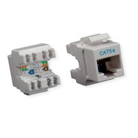 ROLINE Module Cat.5e (Classe D), RJ-45, non-blindé, gris clair