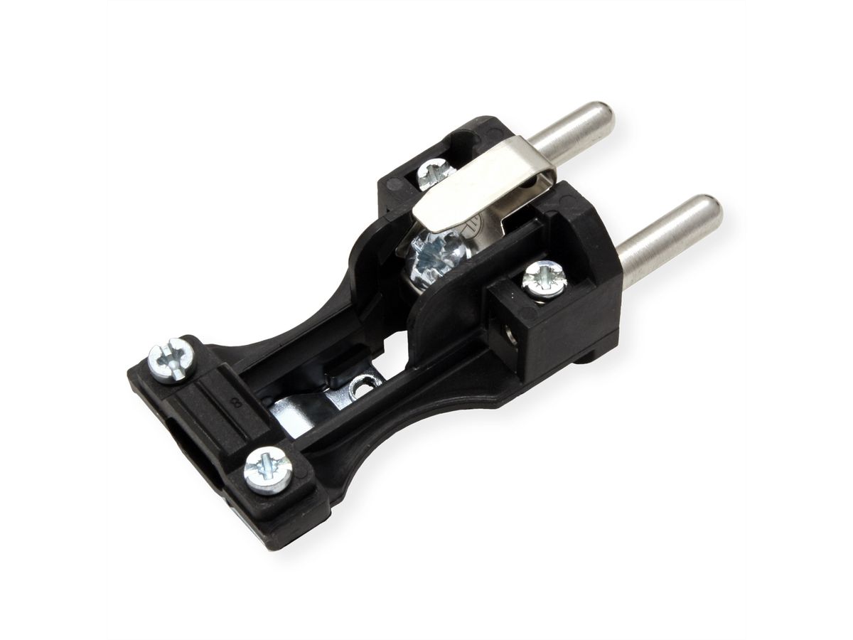 BACHMANN Fiche en caoutchouc plein, IP44, noire