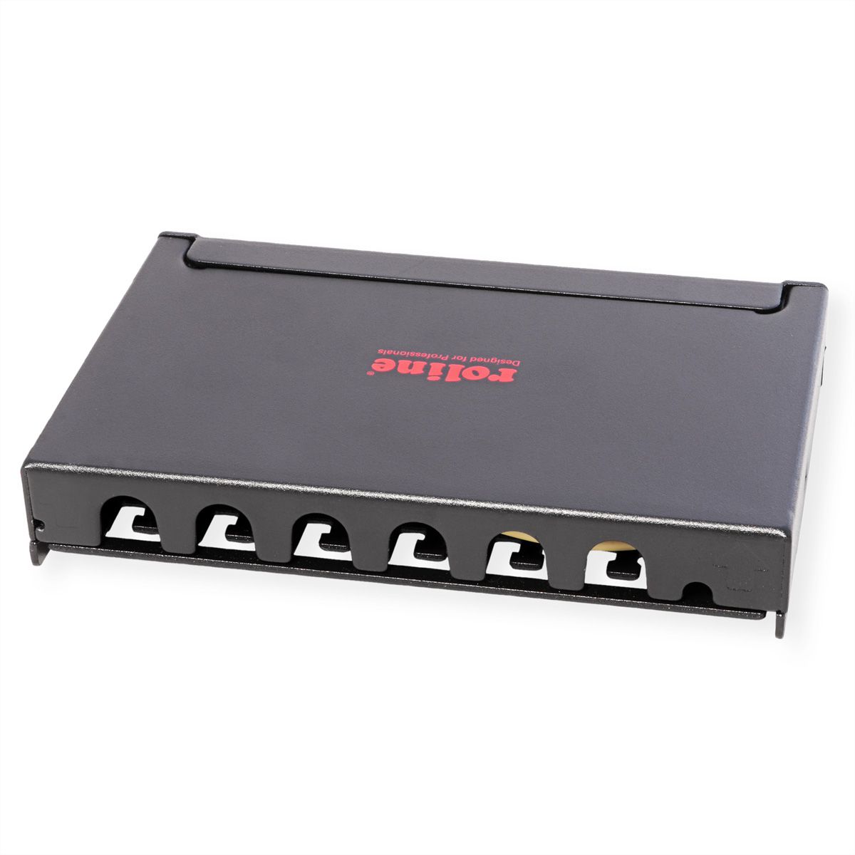 ROLINE Mini panneau Cat.6A/ClassEA 6 ports, 0,5U, blindé, noir