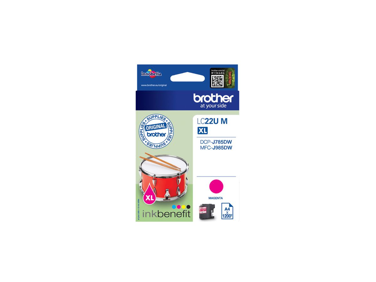 Brother LC22UM cartouche d'encre 1 pièce(s) Original Magenta