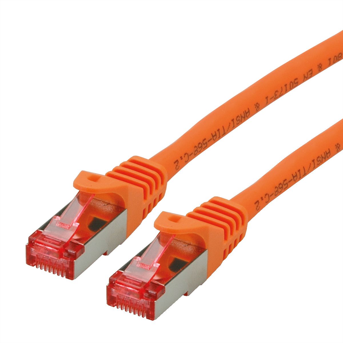 Cordon ROLINE S/FTP(PiMF) Cat.6, LSOH, Component Level, orange, 5 m